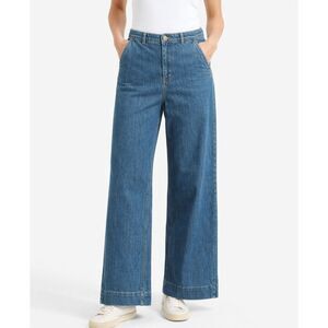 J.Crew Women’s Wide Leg Jeans Size 30 Denim High Rise Trouser Style